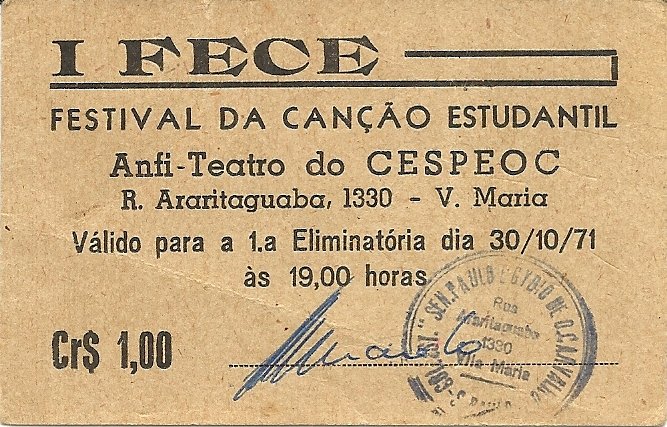 2-INGRESSO I FECE 1971