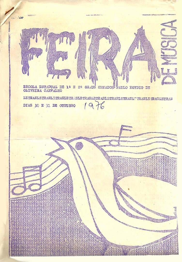 Caderno Feira de Música 1976 (capa)