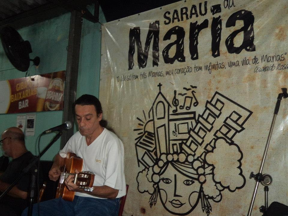 Paulo Barroso no Sarau da Maria em sua 1ª edição